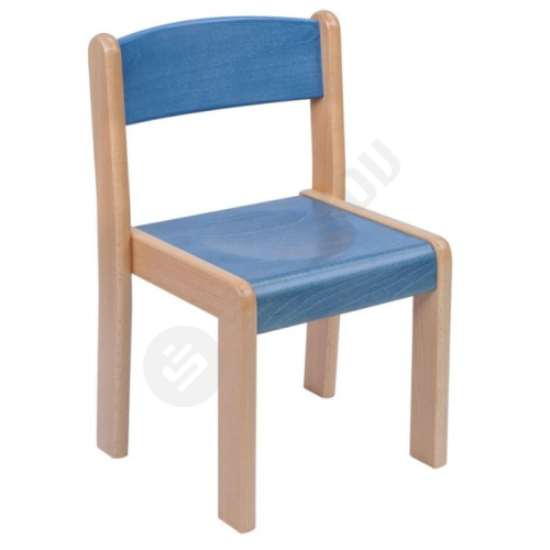 Dřevěná židlička - celodřevěná mořená