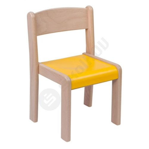 Dřevěná židlička - umakartový sedák barevný