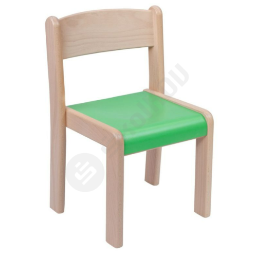 Dřevěná židlička - umakartový sedák barevný