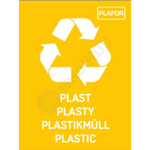 Plastový koš ECO BIN 50 l - žlutý