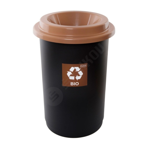 Plastový koš ECO BIN 50 l - hnědý