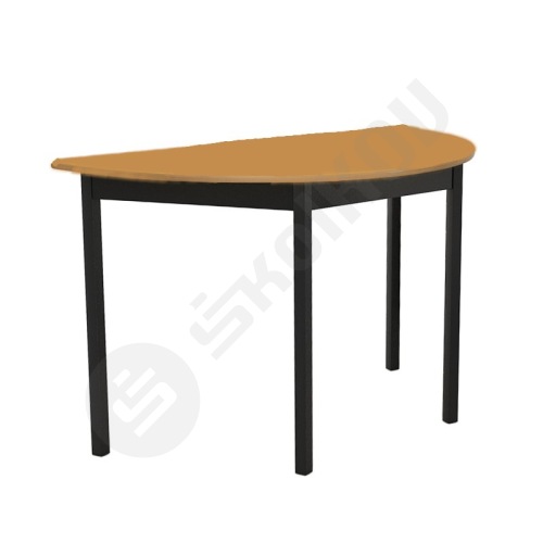 Stůl pevný půlkulatý - trubkový (pr. 1 200 mm)