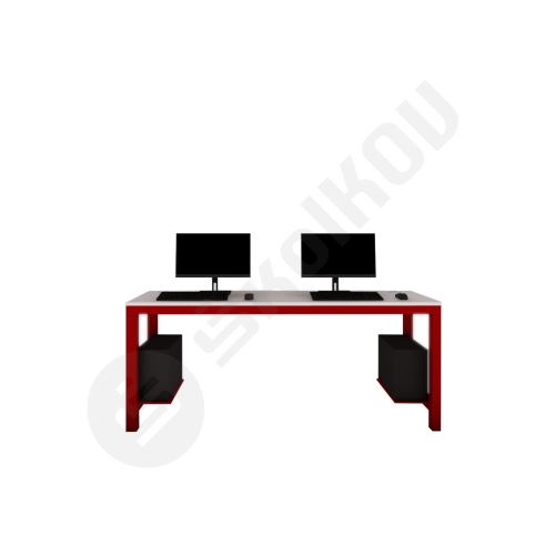 PC stůl PEDRO - dvoumístný