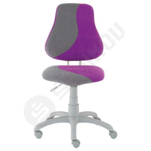Dětská židle FUXO šedo-fialová